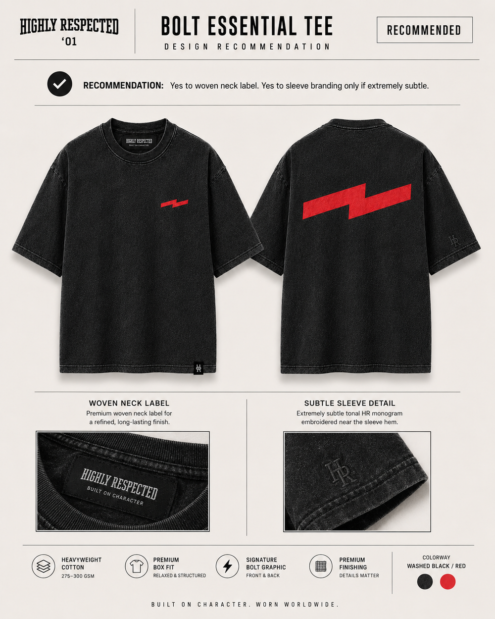 Highly Respected™ Respect Bolt Tee