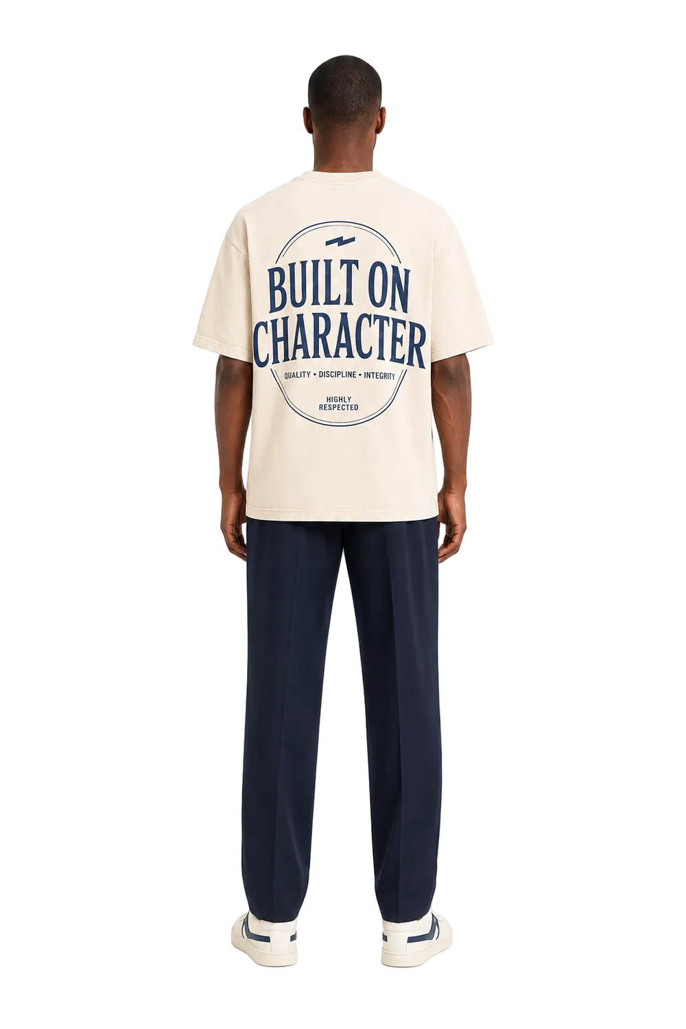 Camiseta "Built on Character"