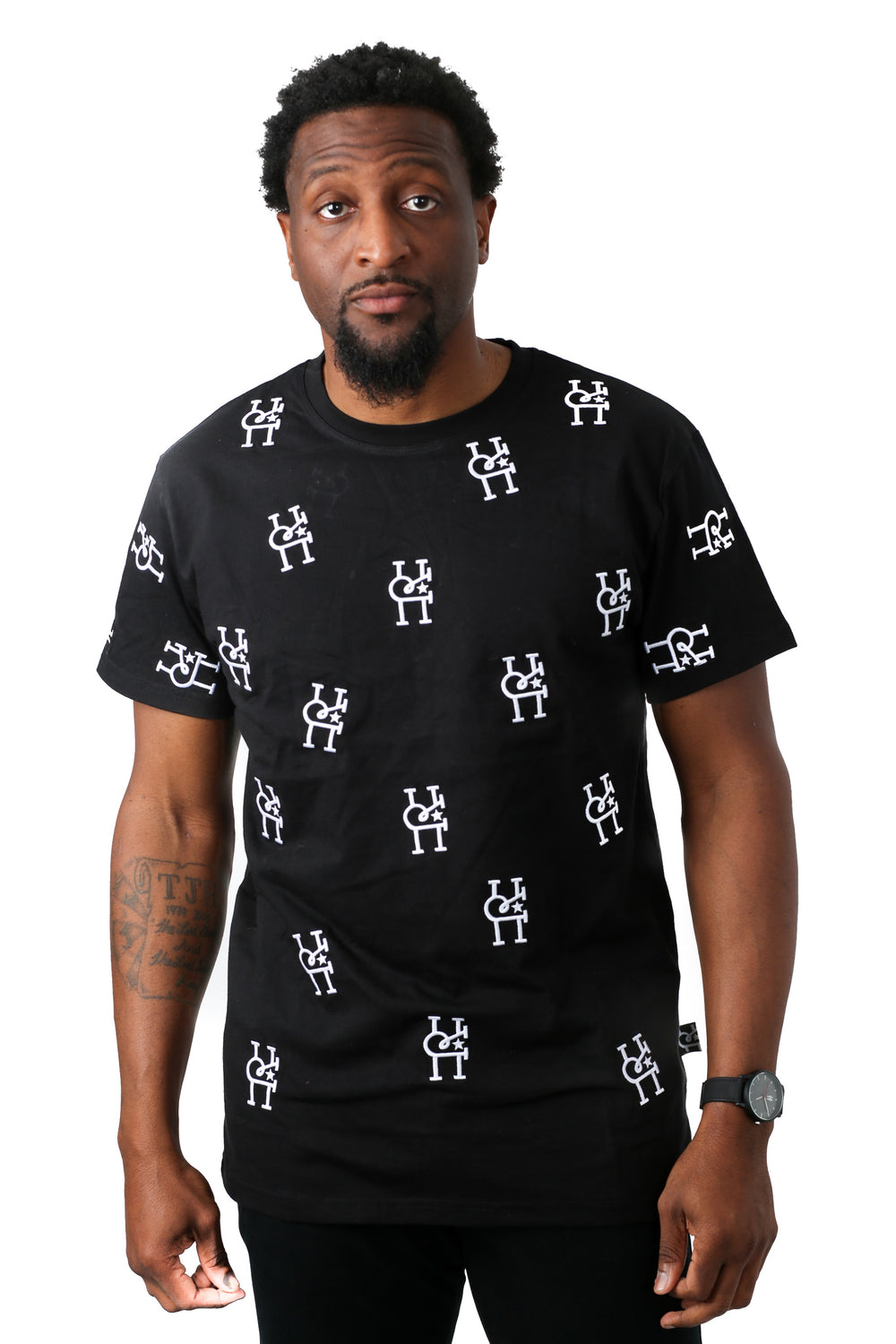 Camiseta bordada de tejido grueso