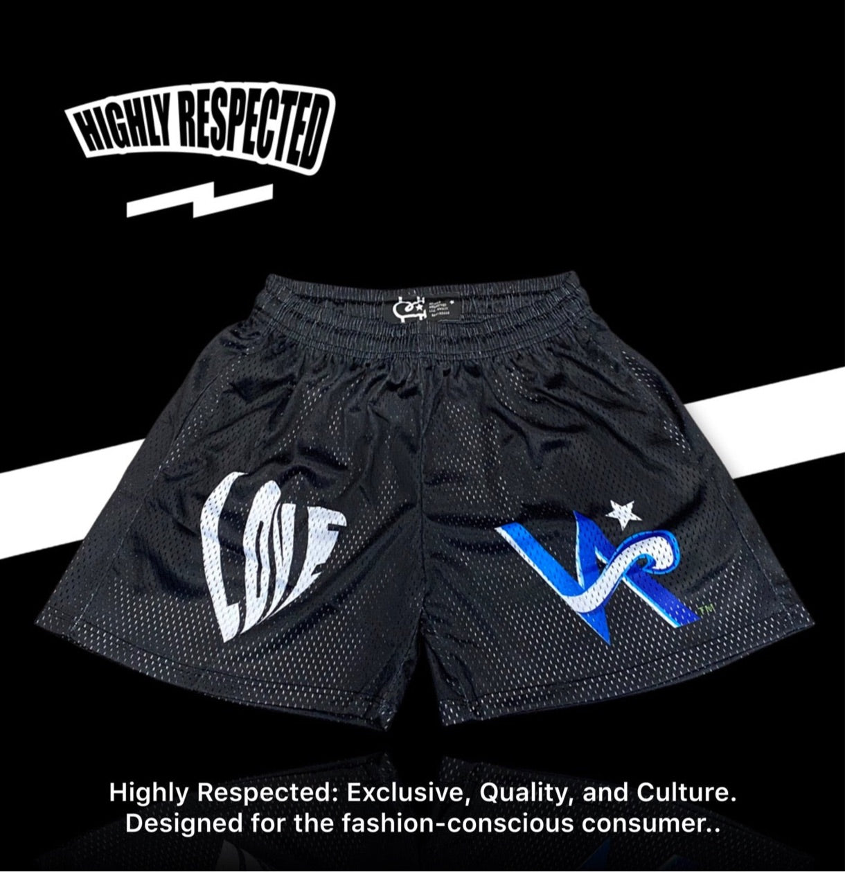 Love 💙 VA™️ Mesh Shorts