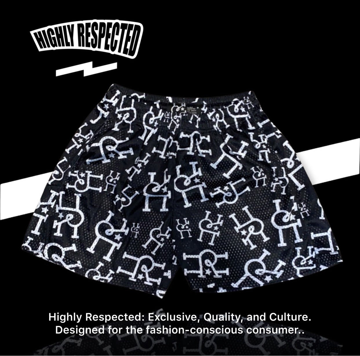 Classic HR™️ Mesh Shorts B/W